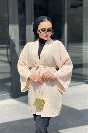 Müslin Kimono-BEJ, Fiyatları Kruvaze Yaka Pantolonlu Takım-SİYAH – Haza Moda | Tesettür Giyim 